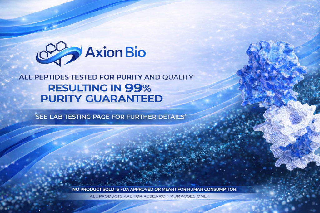axion bio peptide testing promotional banner